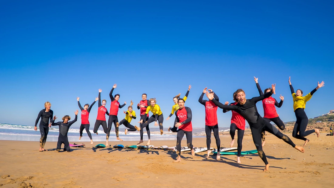 Surfen lernen Marokko Surfkurs in der Gruppe