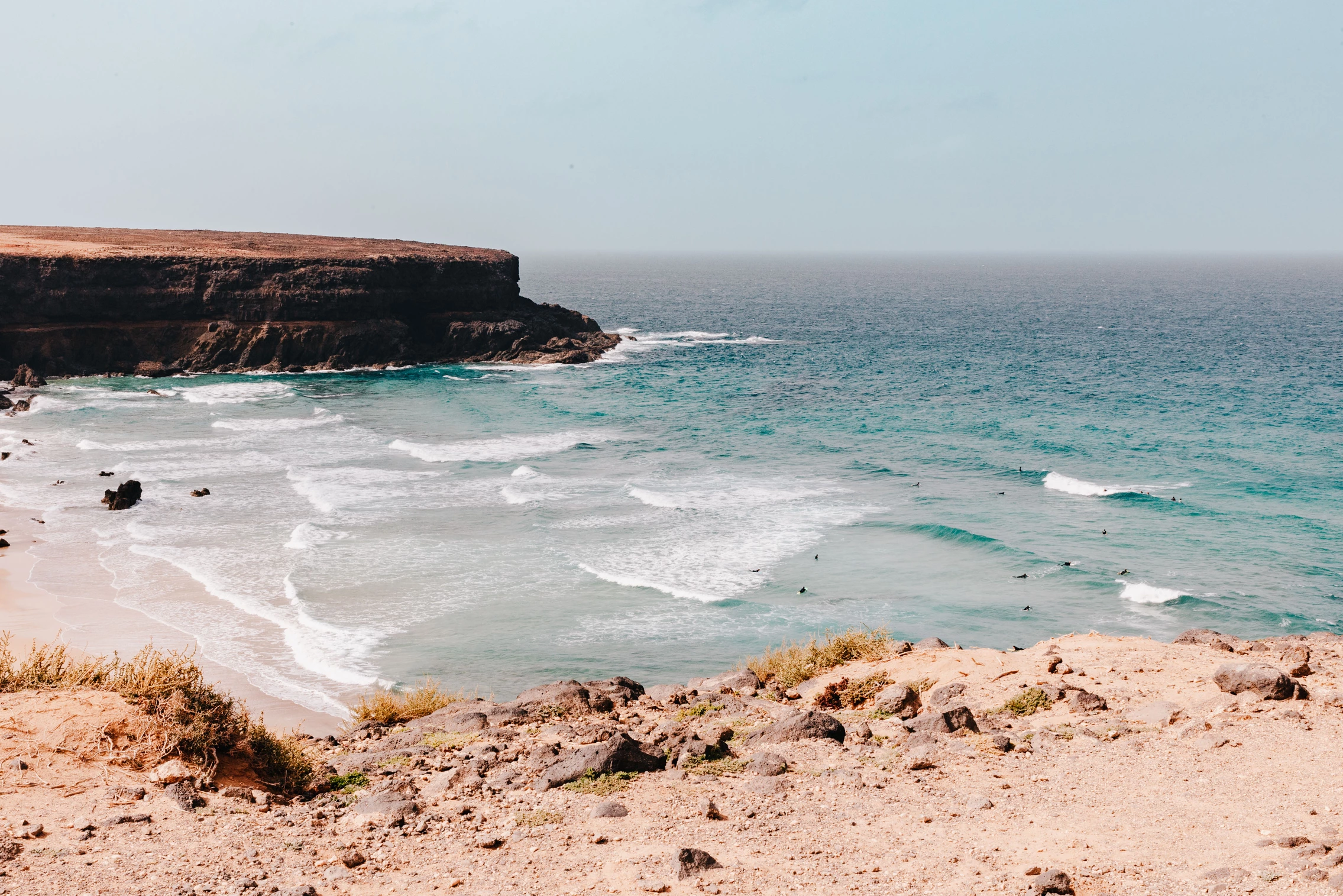 Surfen auf Fuerteventura am Playa de Esquinzo (Westküste)