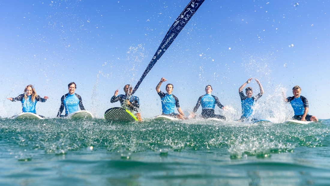 surf course in the water