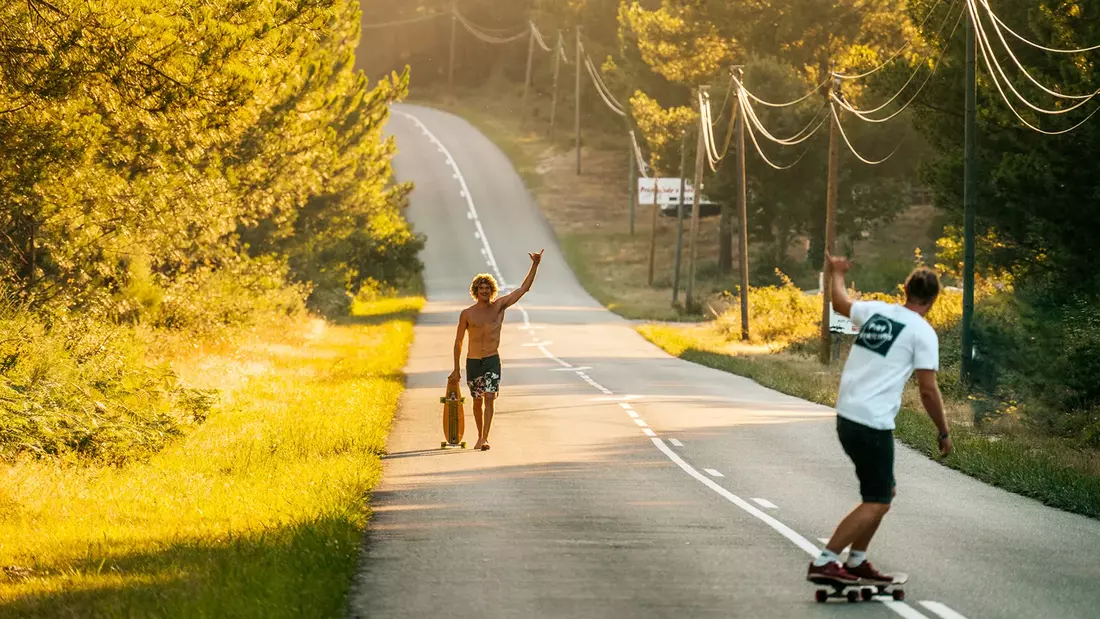 longboard skatebaord seignosse surf camp pure