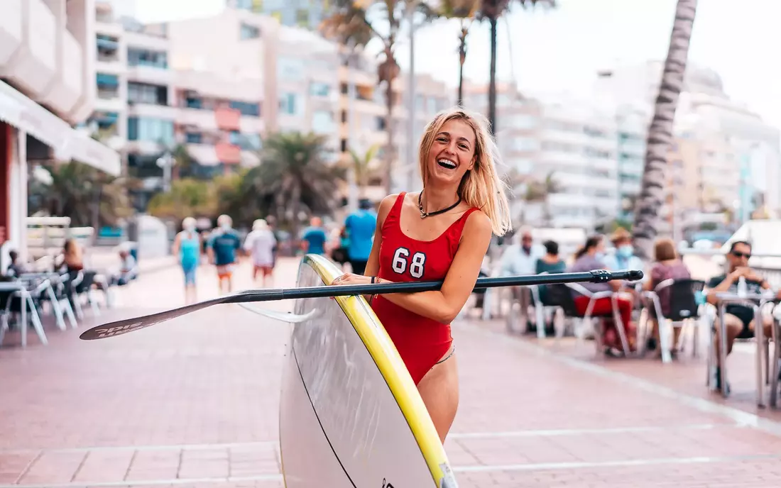 You can rent SUP equipment from local providers on the beach