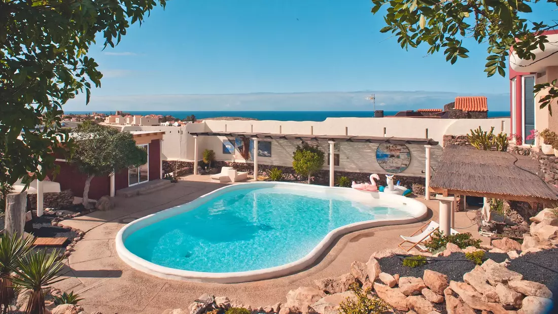 surf villa fuerteventura with sea view