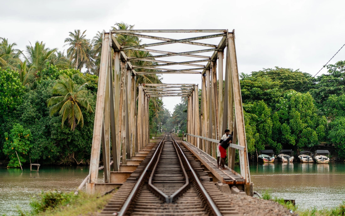Bahnschienen Brücke
