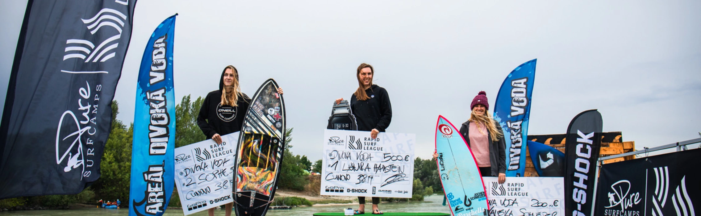 Surfer bei der Rapid Surf League 2019