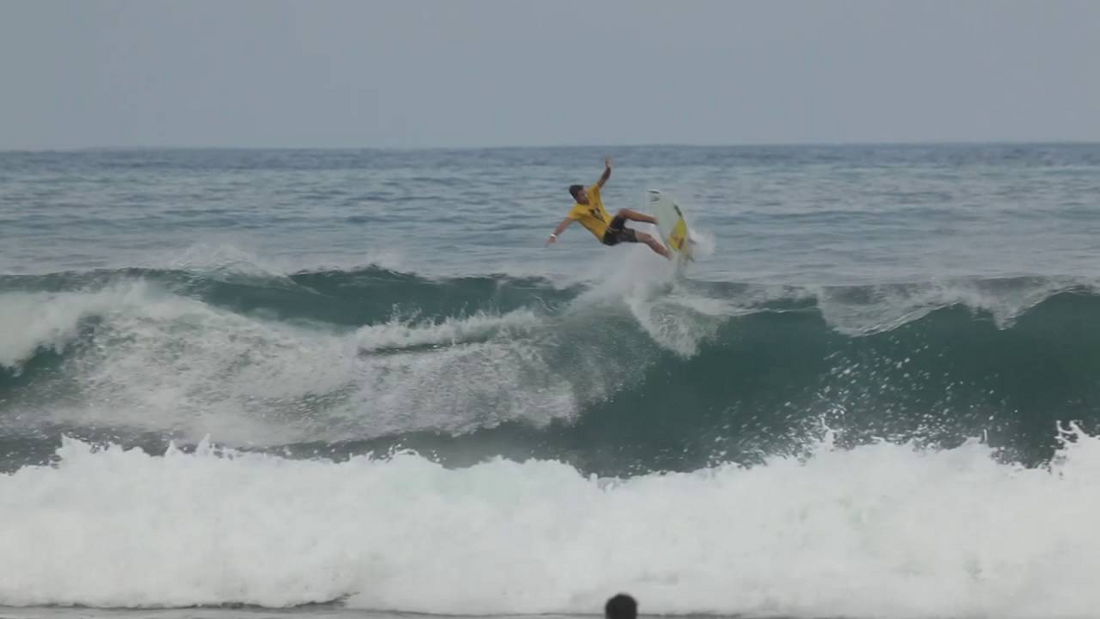 Leon Glatzer surfing Costa Rica