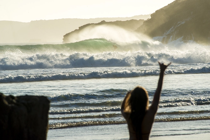 Surfen im Herbst