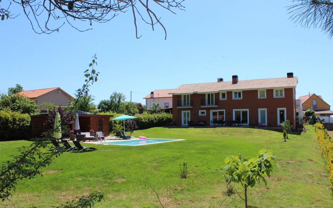 surf house galicia with garden and pool