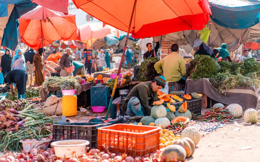 Pure surfcamp Morocco Market