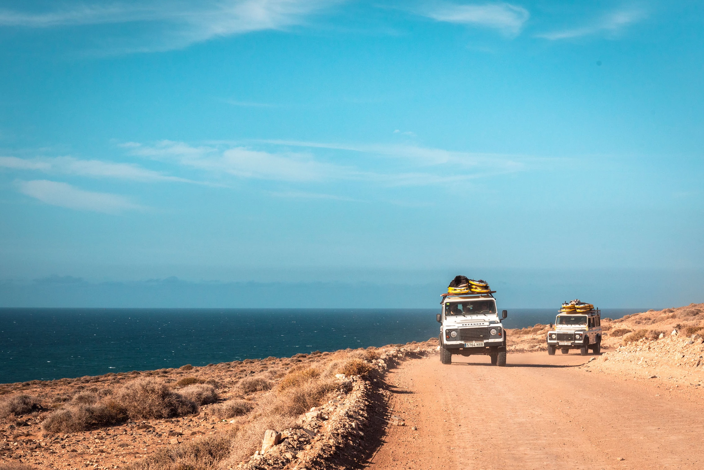 car on street on fuerteventura