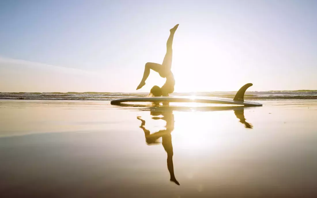 Yoga am Strand - Entspannung pur