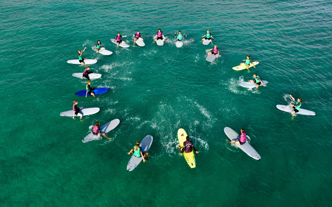 Familen Surfcamp Biscarrosse Surfkurs