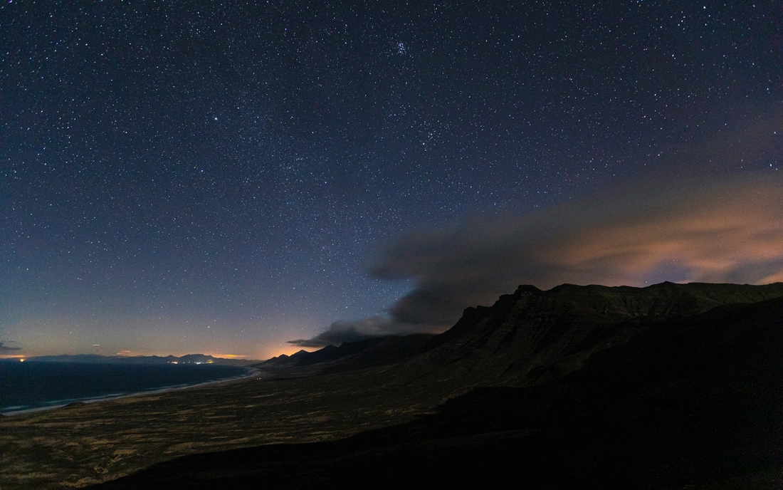 Incredible starry nights over Fuerteventura.