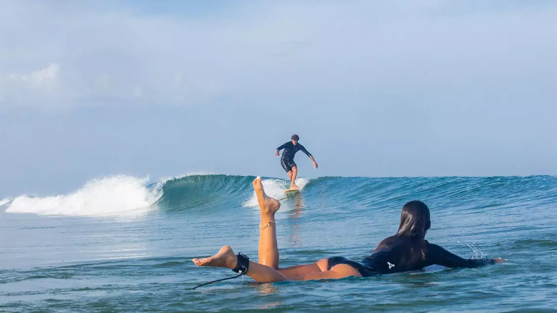 Surfer in Frankreich