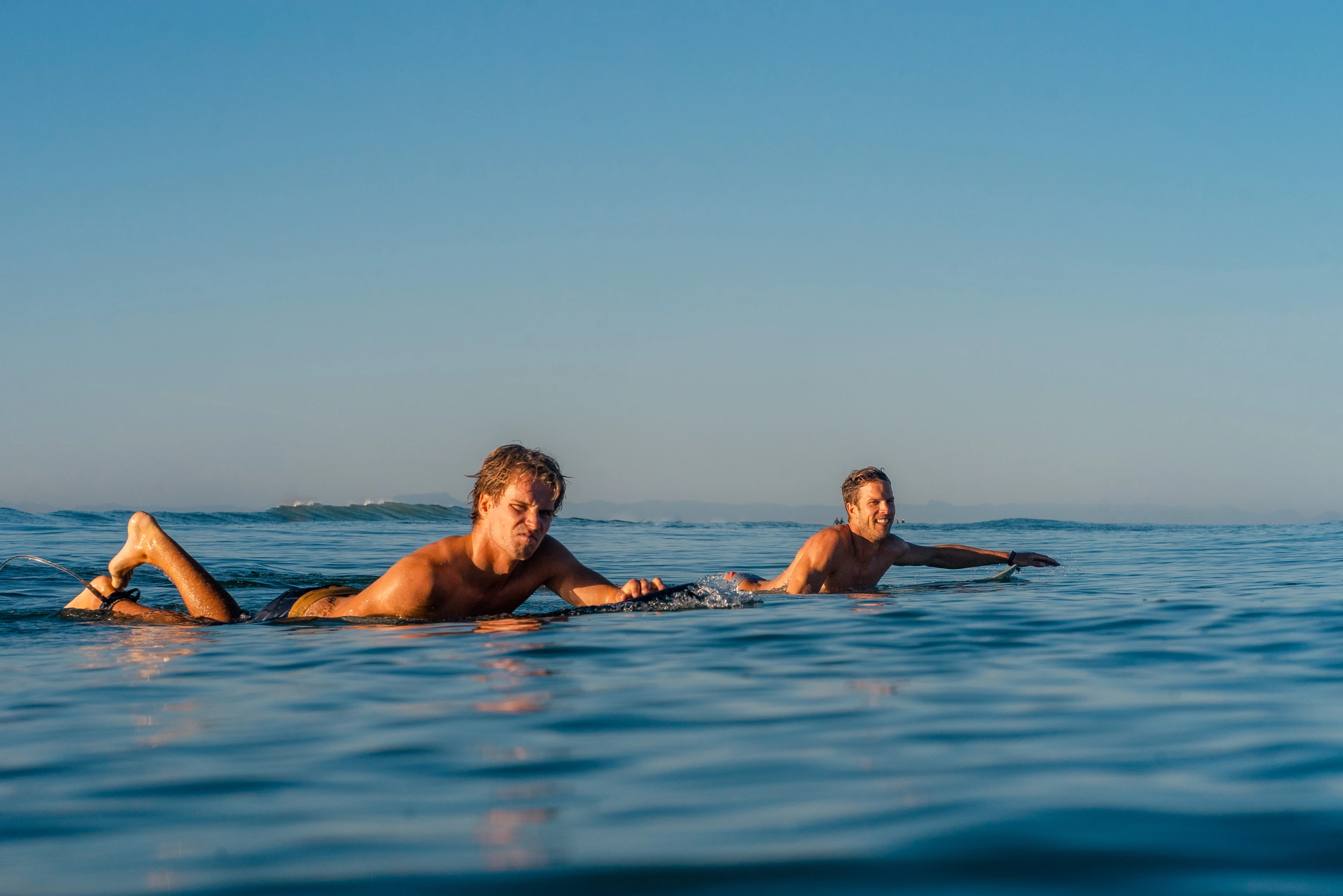 Paddling in the Line-Up