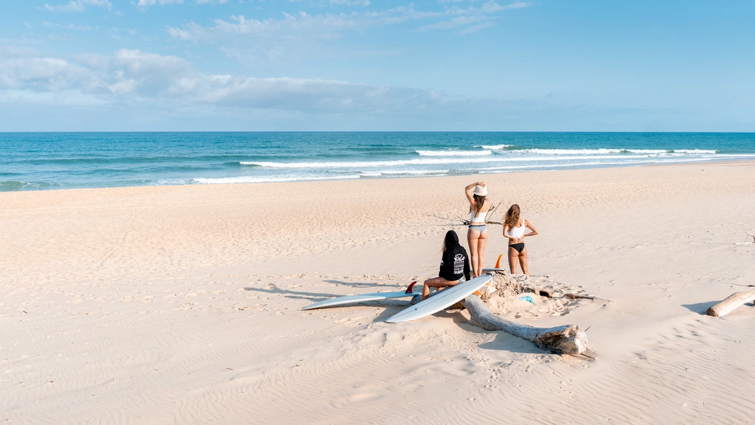 Pure Surfcamp Moliets Frankreich Sandstrand Surfen