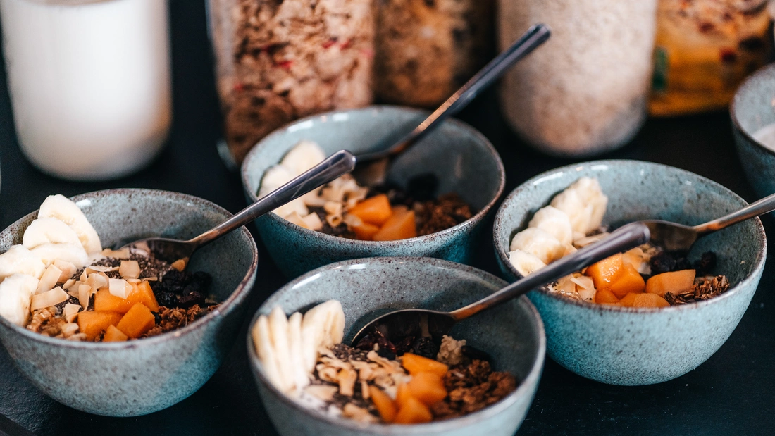 Delicious breakfast bowls