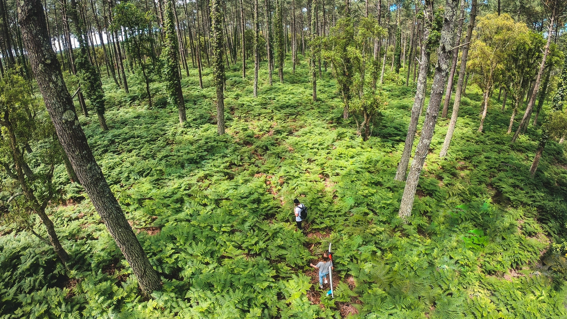 Becca und Tino im Naturschutzgebiet