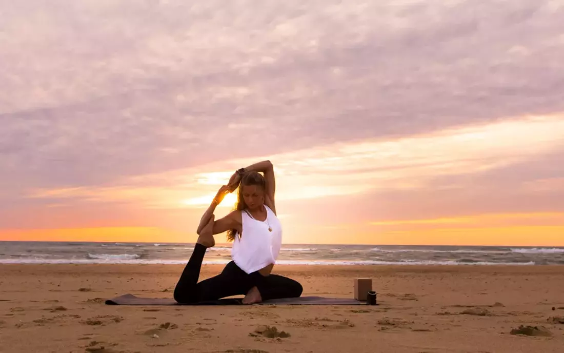 sunset yoga