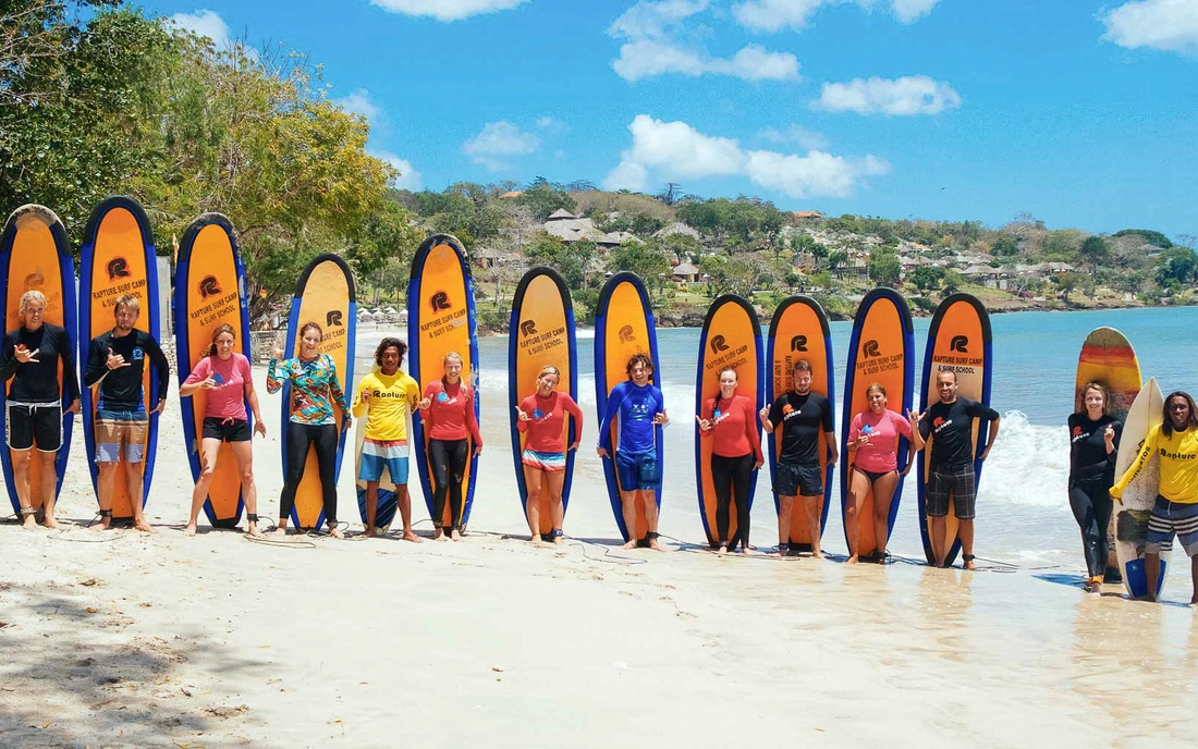 Learn to surf in Indonesia