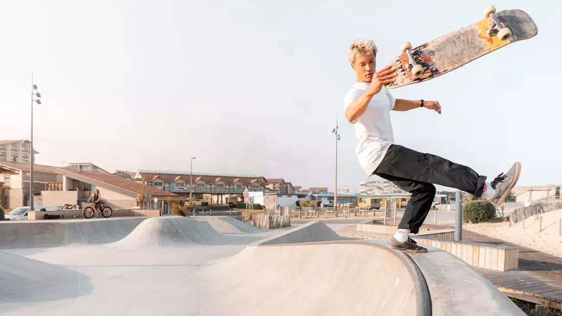 skateboard skatepark le penon seignosse surf camp pure