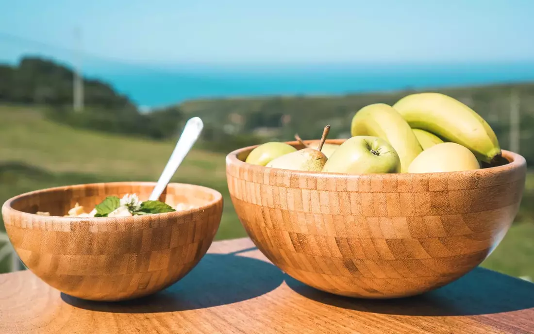 Sunset Surf Lodge Ericeira Breakfast fruit salad