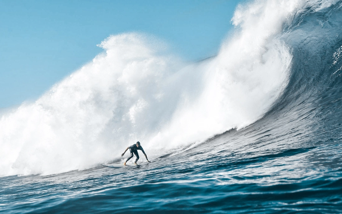 Alex Zirke an seinem Big Wave Homespot