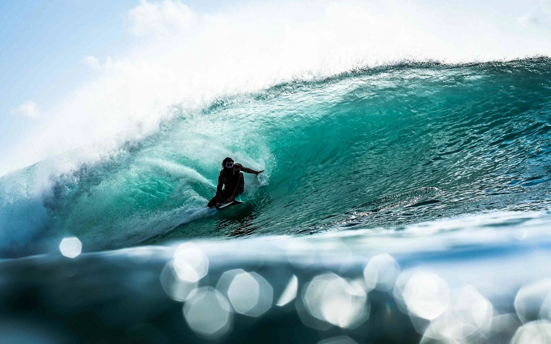 Perfect barrels in Bali