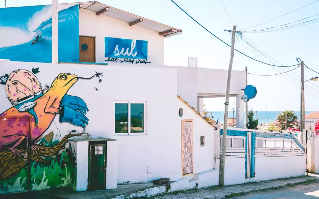 Das Beachfront Surfhouse Caparica direkt am Meer