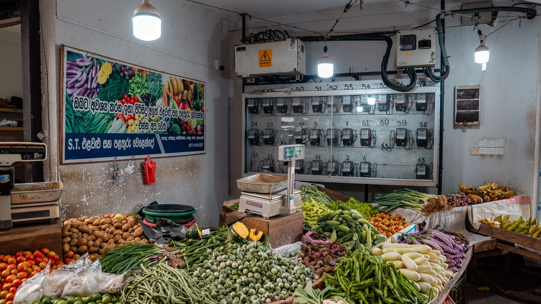 Obst und Gemüseladen in Sri Lanka