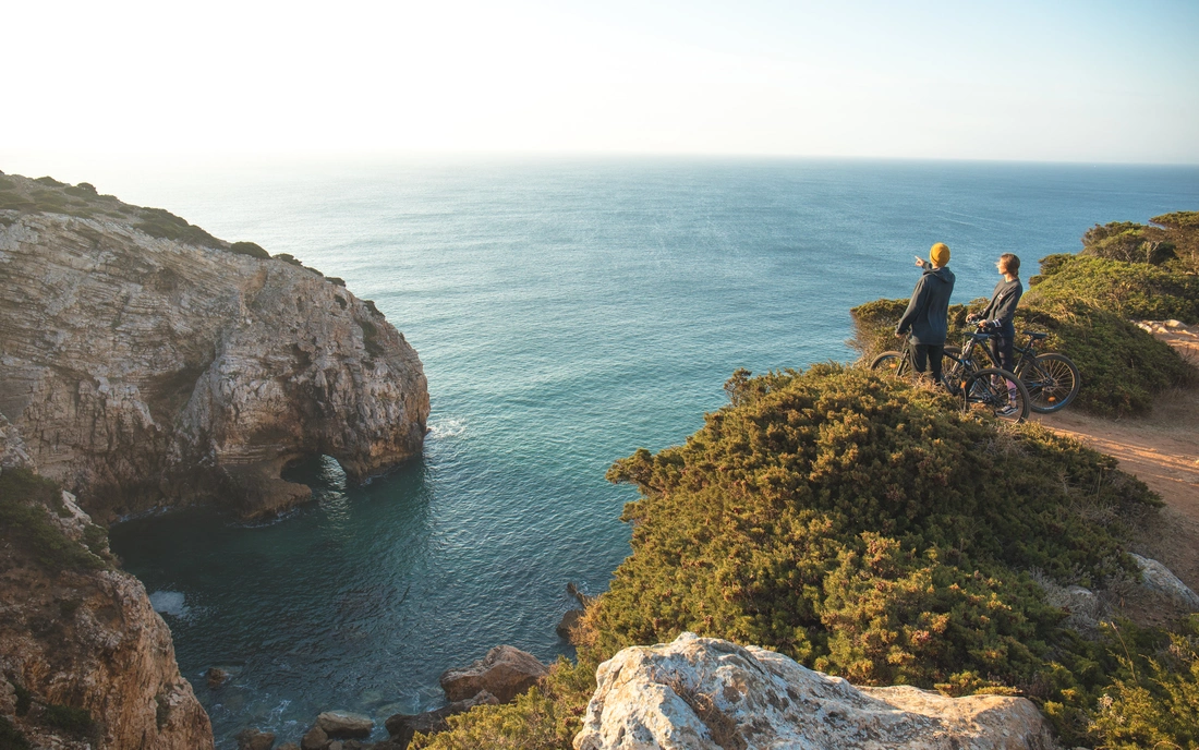 cliffs and ocean in the algarve