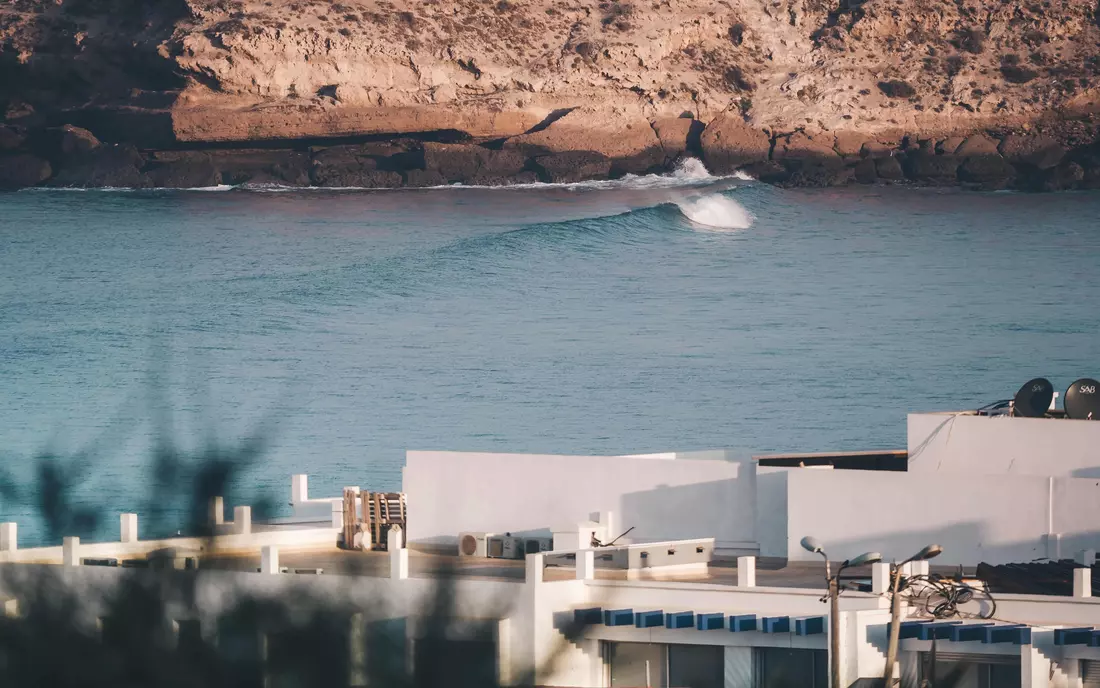 surf spot in morocco next to sea view surf camp morocco