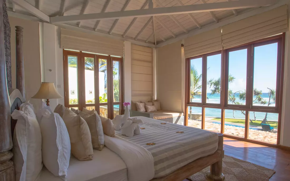 Die Aussicht in der Surf Villa Sri Lanka