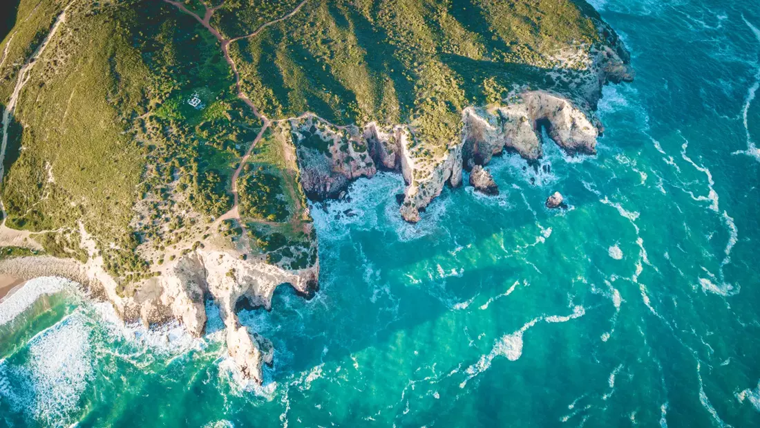 Take a walk along the rugged coast Surf Lodge Portugal Algarve Learn to surf