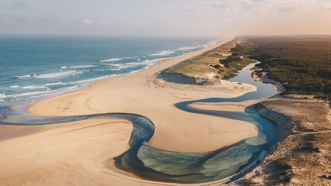 Lagune Moliets Plage Frankreich