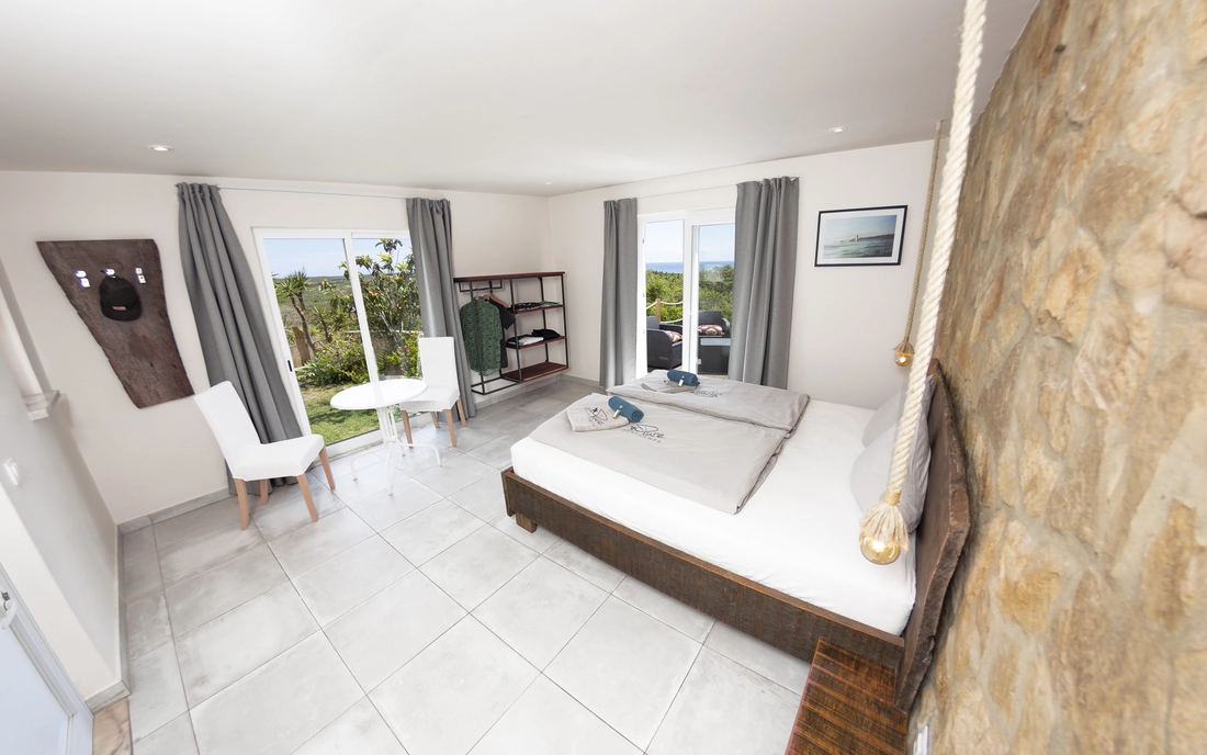 The Sea View Apartment at Surf Lodge Portugal. With its own terrace, surrounded by the nature reserve and overlooking the sea