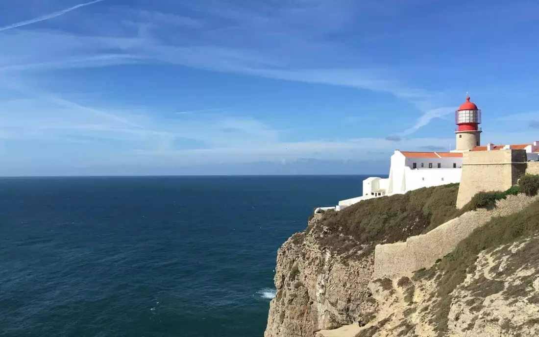 sagres lighthouse and ocean