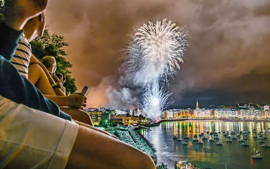 fireworks over san sebastian