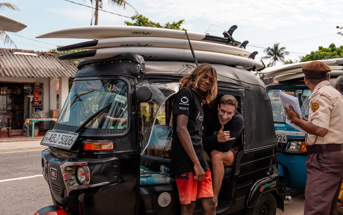 Tuk Tuk Beachfront Surf Camp Sri Lanka Guiding
