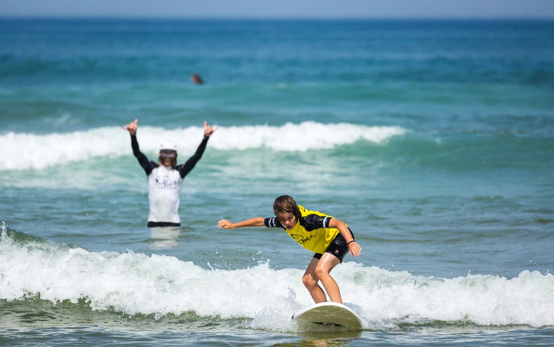 The French surf camps are perfect for learning to surf