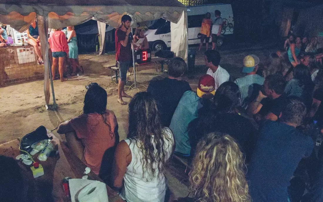 live music at surf camp zarautz