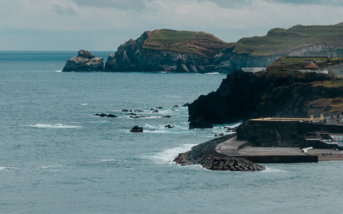 Nature sea and cliffs