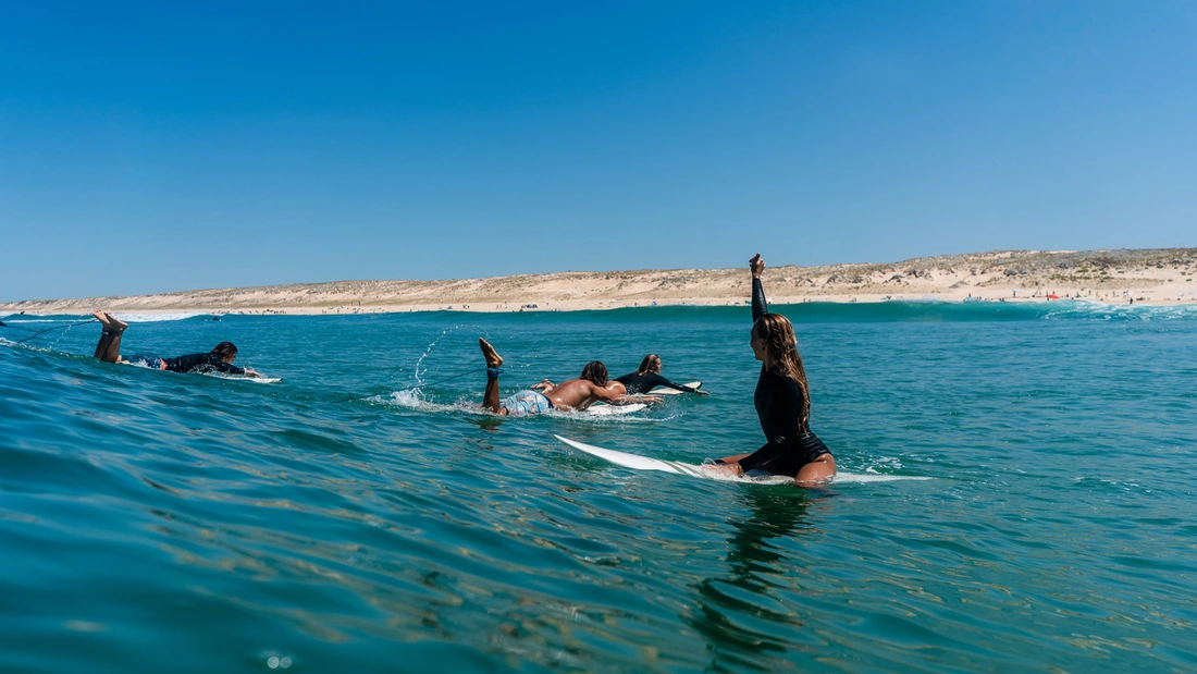 Surfkurs Frankreich Surfen lernen Strand Atlantik