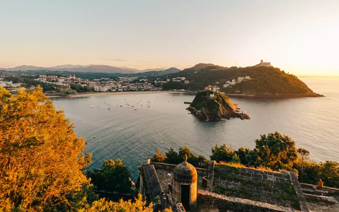 Abendstimmung in San Sebastián