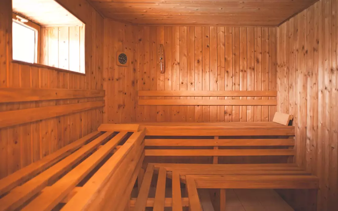 sauna at the surf villa fuerte with pool and sea view