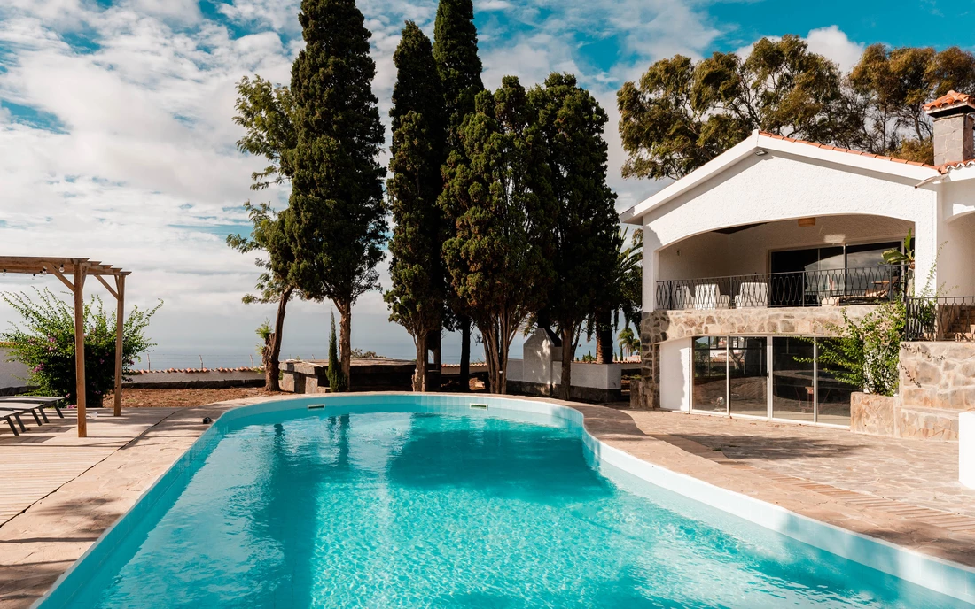 Surf camp Tenerife on the Canary Islands house with pool