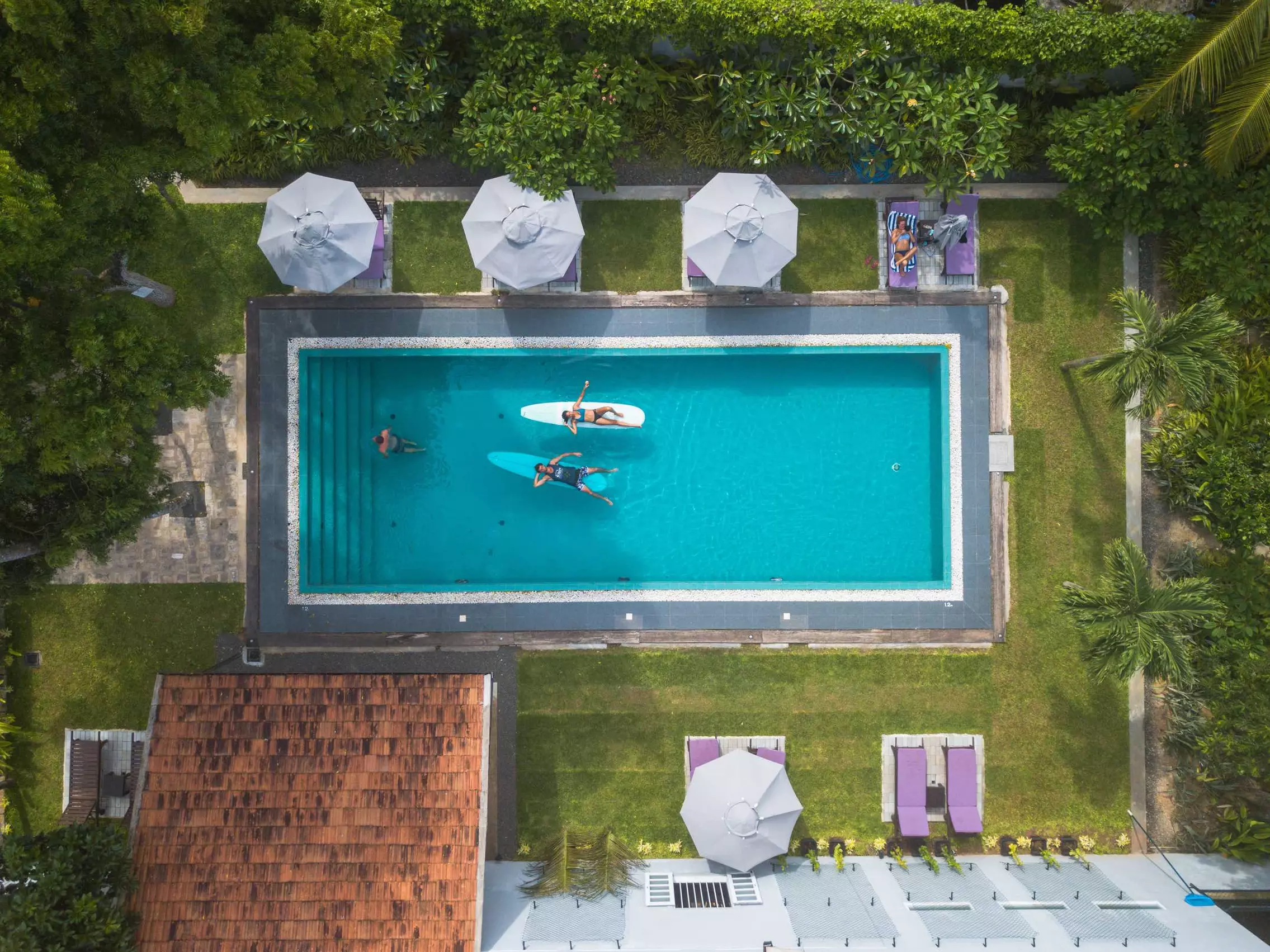 Relaxen im Pool