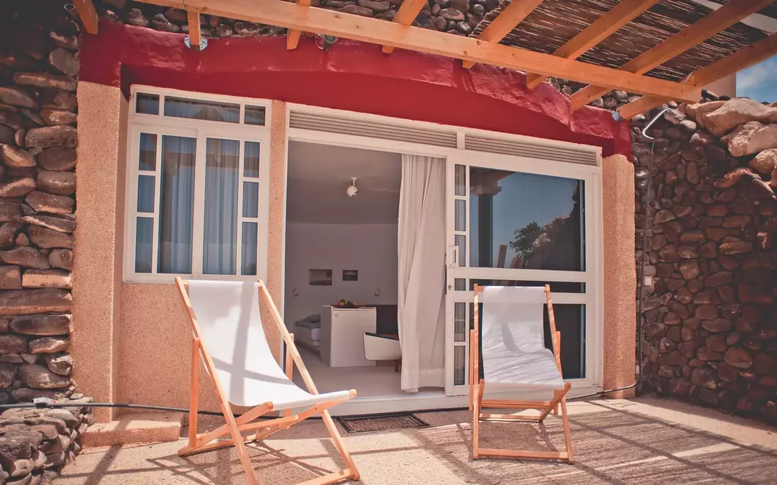 Agua studio with private terrace at surf villa fuerte