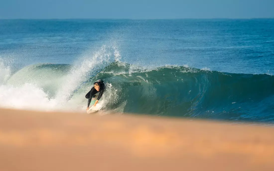 Learn to surf at the best beach break in France
