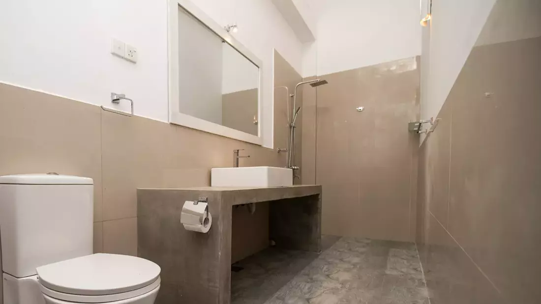 Shared room with private bathroom