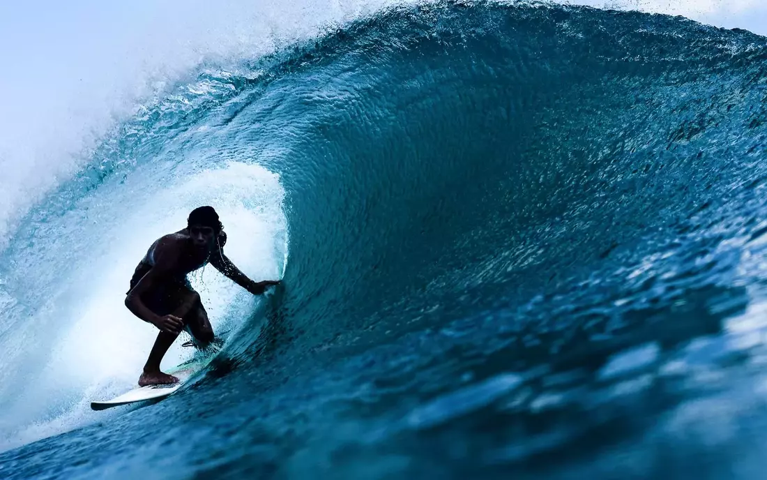 Enjoy such views while paddling out